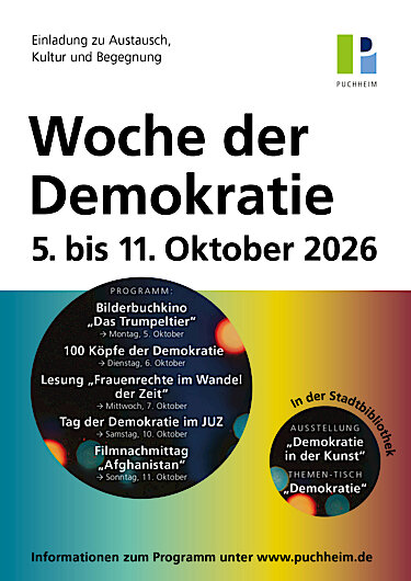 Woche der Demokratie 2026 Plakat Woche der Demokratie 2026 Plakat